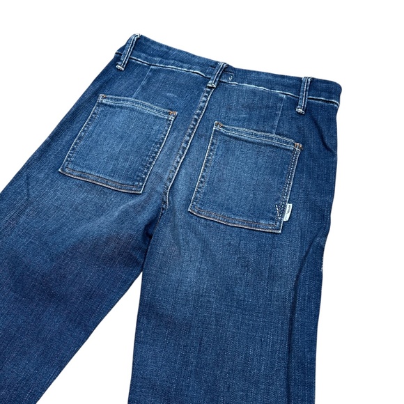 MOTHER Women's Blue Flare Jeans - Picture 4 of 11